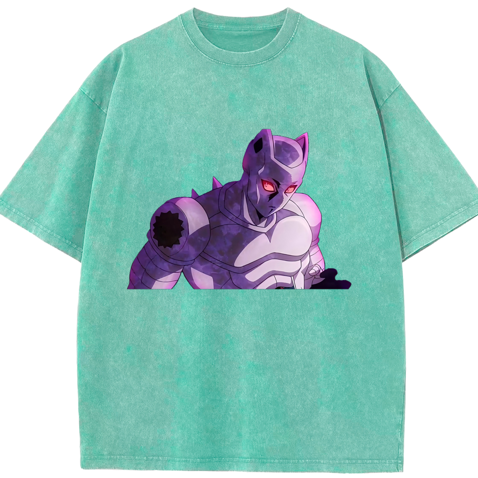 （画像用） ジョジョの奇妙な冒険 きら よしかげ JoJo's Bizarre Adventure Kira Yoshikage 綿100% ヴィンテージ風 半袖Tシャツ（フロントプリント）